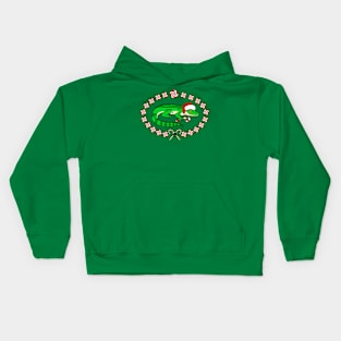 Peppermint Gator Kids Hoodie